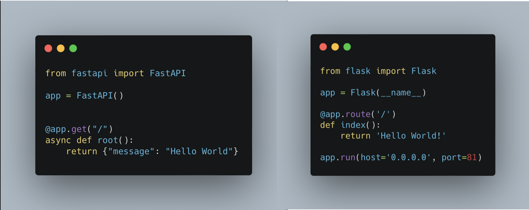 FastAPIVsFlask-Hello-World