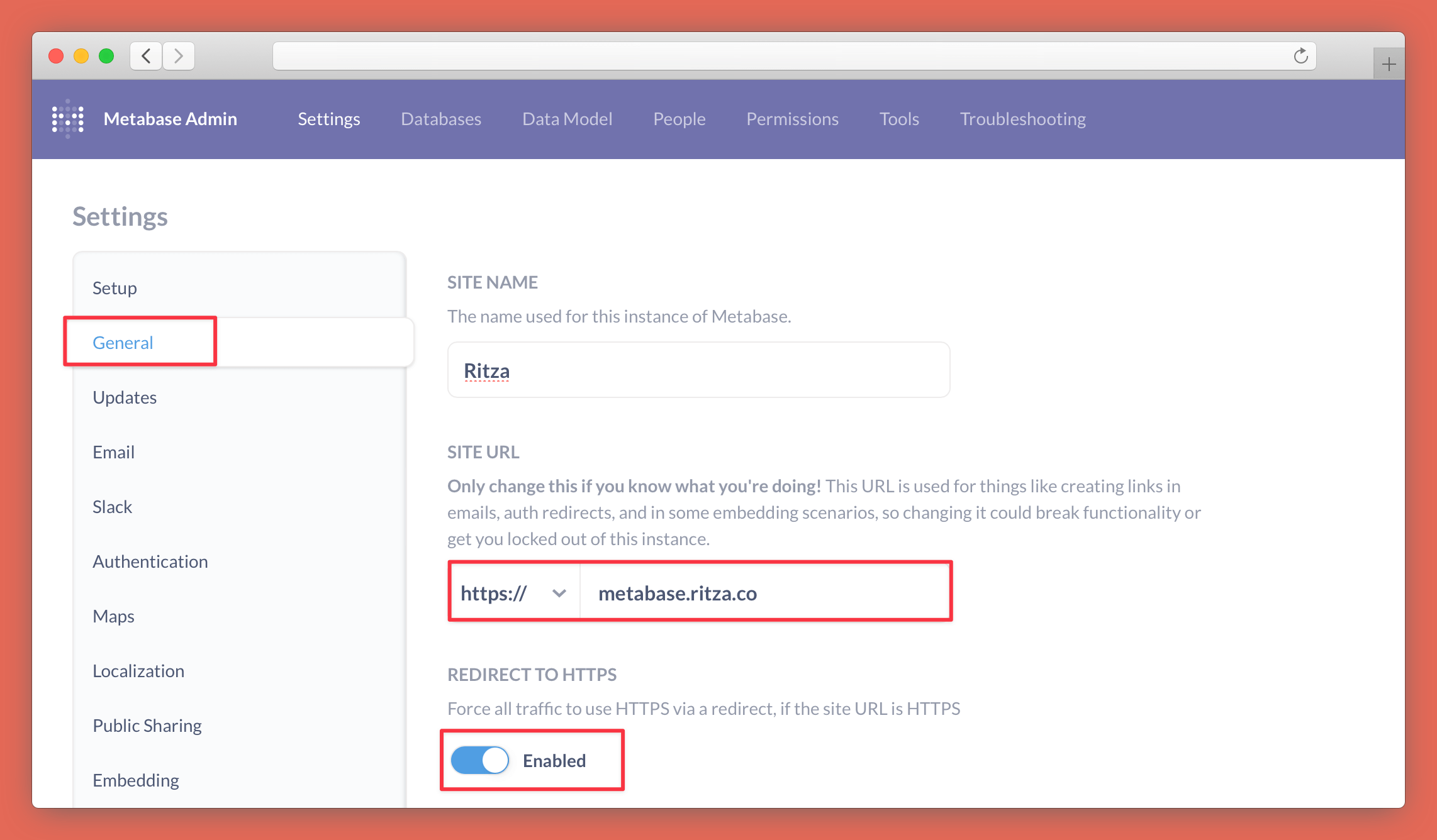 Site URL