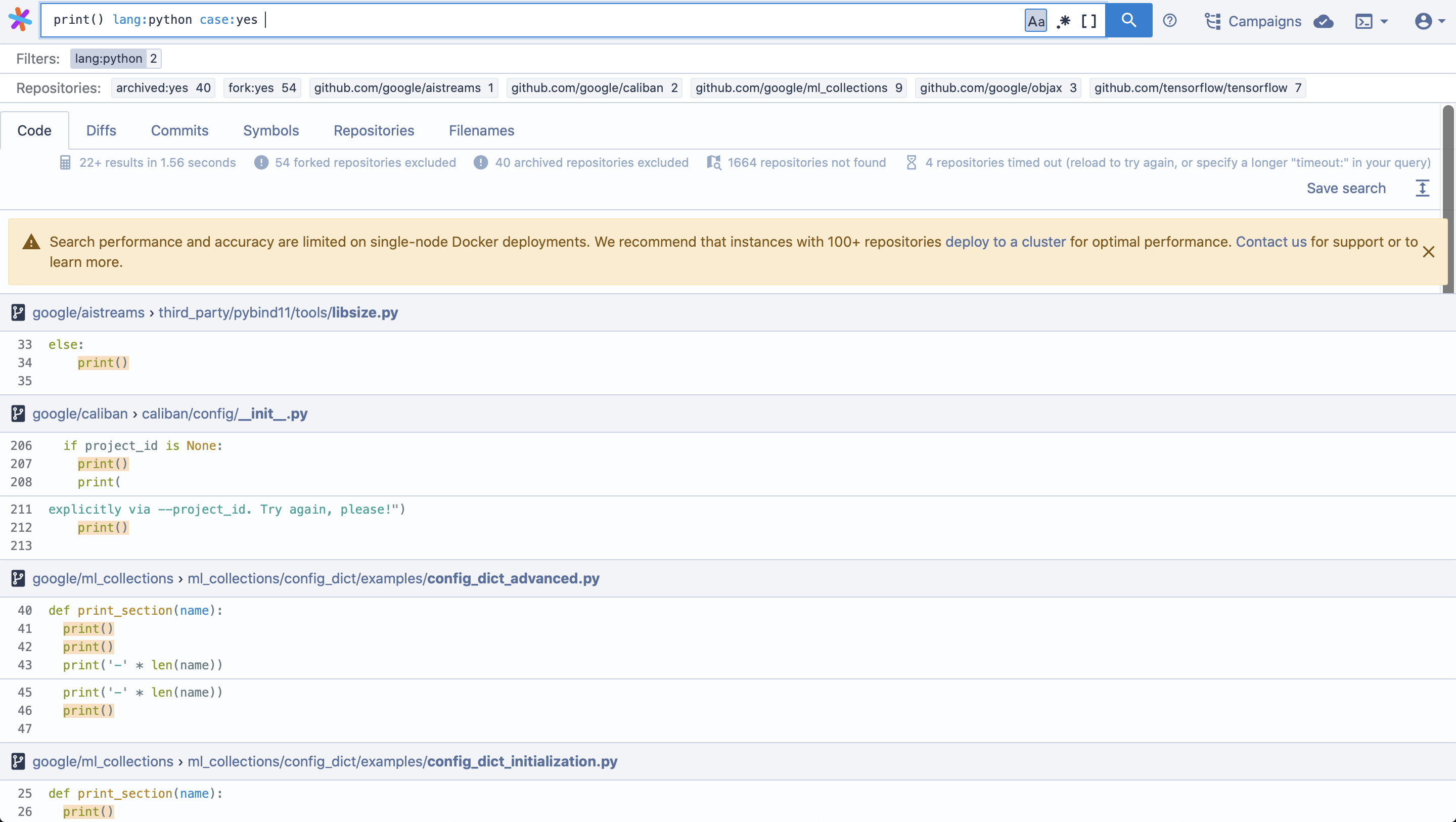 Searching for empty print statements